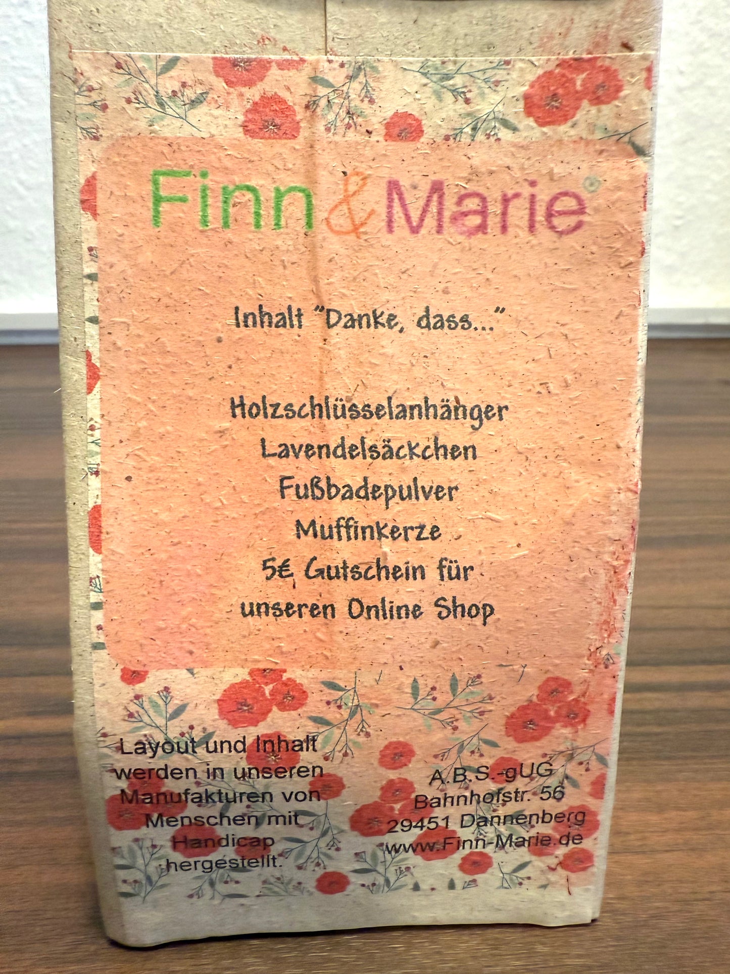 Geschenketüte- "Danke, dass du immer für mich da bist"
