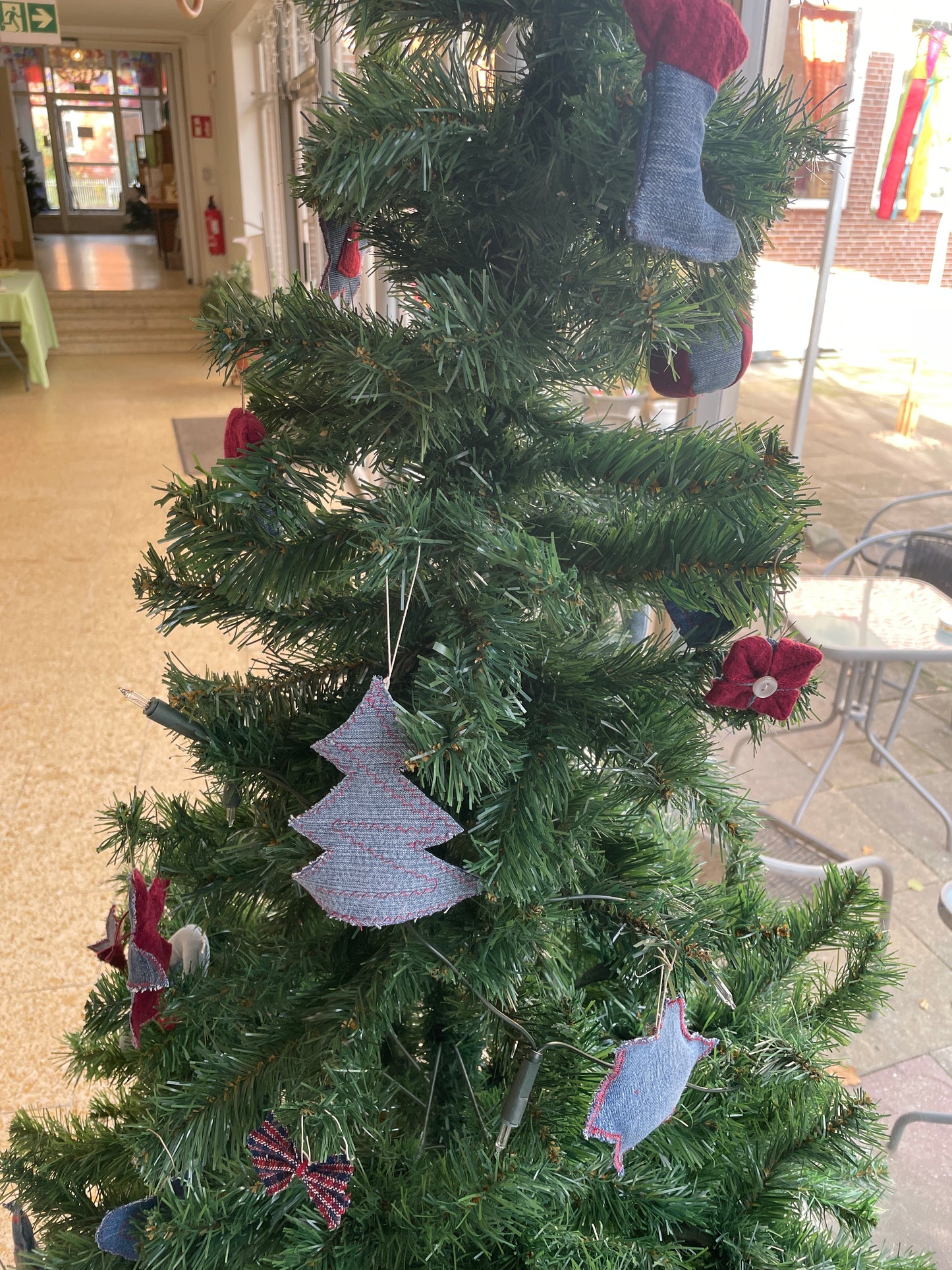 Weihnachtsbaumdeko Stoffanhänger