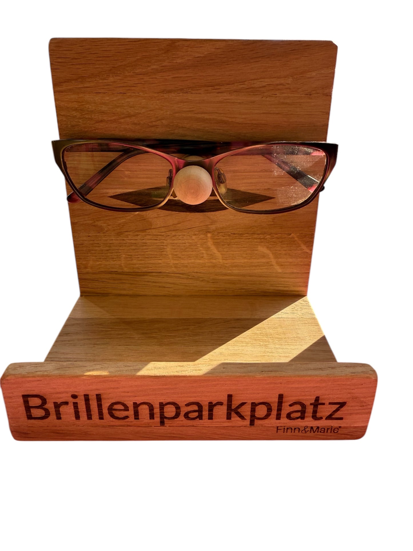 Brillenparkplatz aus Holz