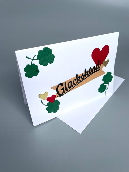 Klappkarte mit Umschlag - Glückskind